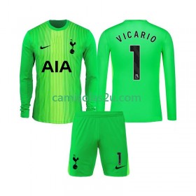 Camisolas de futebol Tottenham Hotspur Guglielmo Vicario 1 Guarda Redes Criança Equipamento Principal 2025/26 Manga Comprida